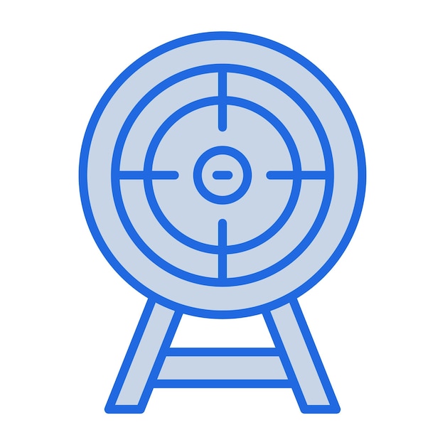 Illustration du ton bleu cible