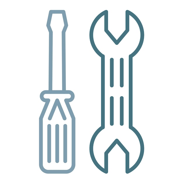Illustration du tournevis et de la clef angulaire