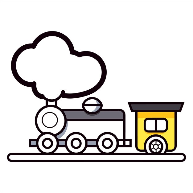 Vecteur illustration du train