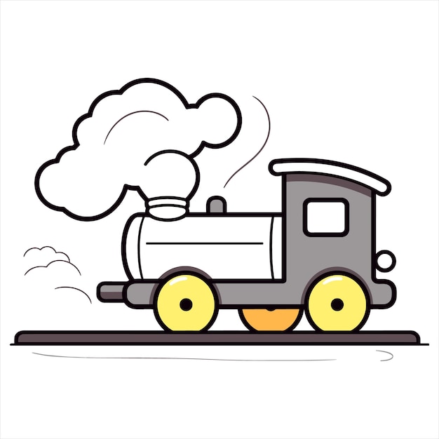 Vecteur illustration du train