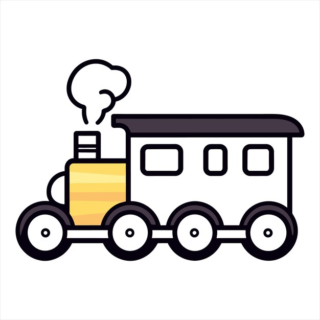 Vecteur illustration du train