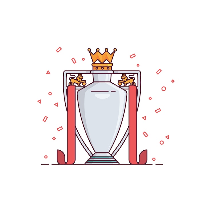 Vecteur illustration du trophée de la ligue de football