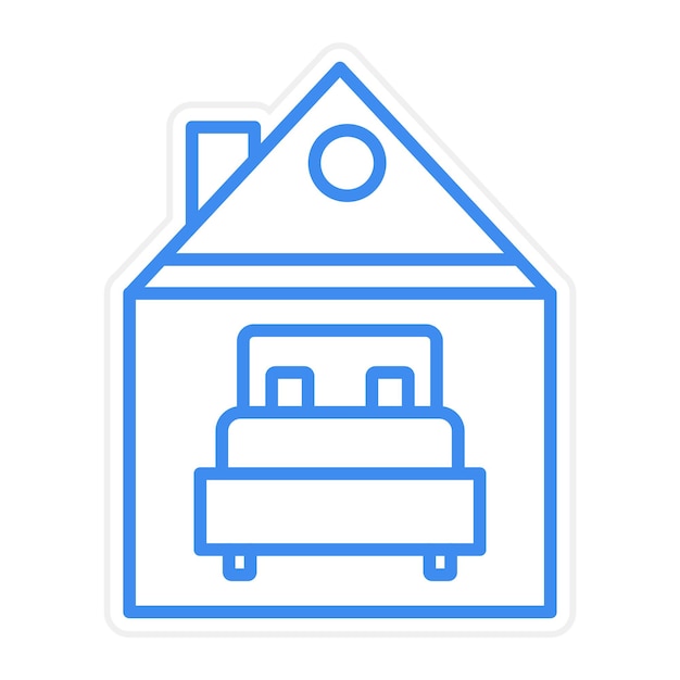 Illustration du vecteur d'accommodation