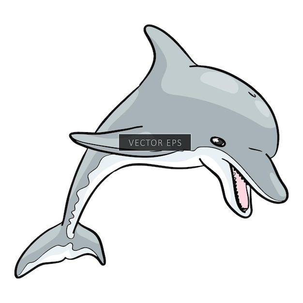 Vecteur illustration du vecteur des animaux sauvages des dauphins