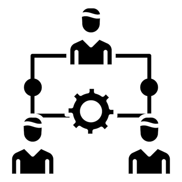 Vecteur illustration du vecteur de coopération des employés