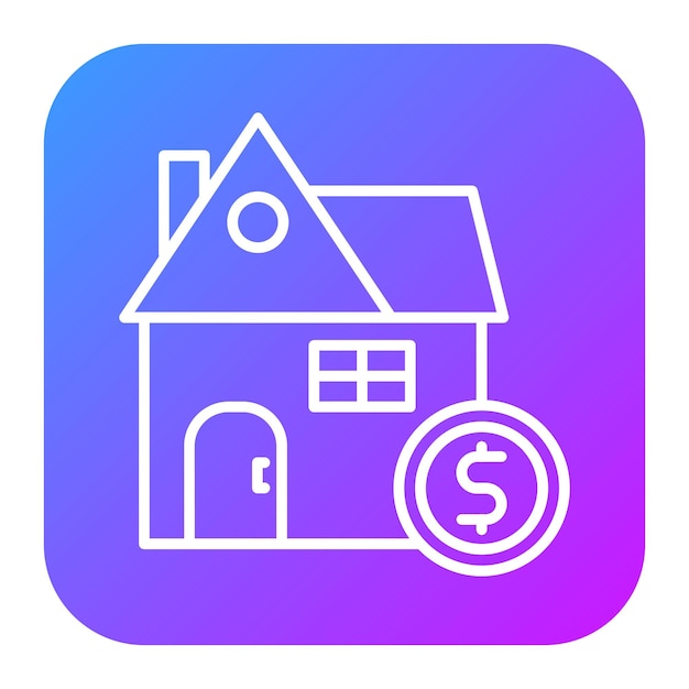 Illustration du vecteur du prêt immobilier