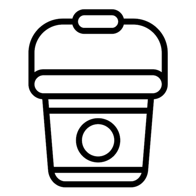 Illustration du vecteur du seau d'eau