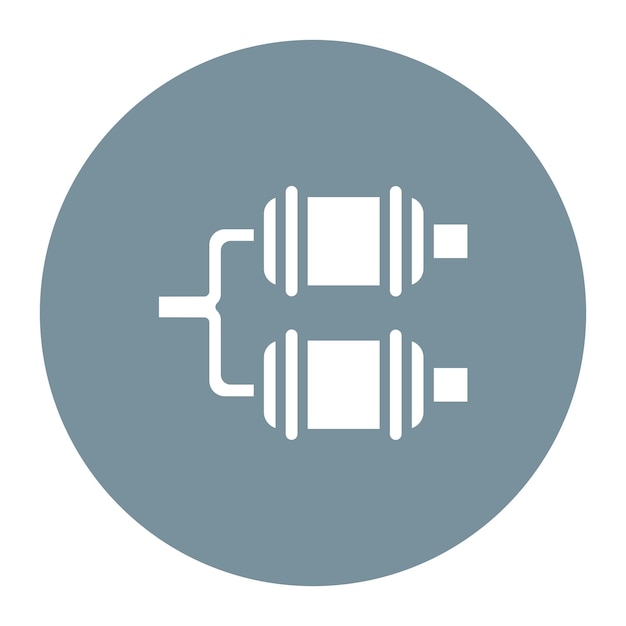 Vecteur illustration du vecteur du tuyau d'échappement