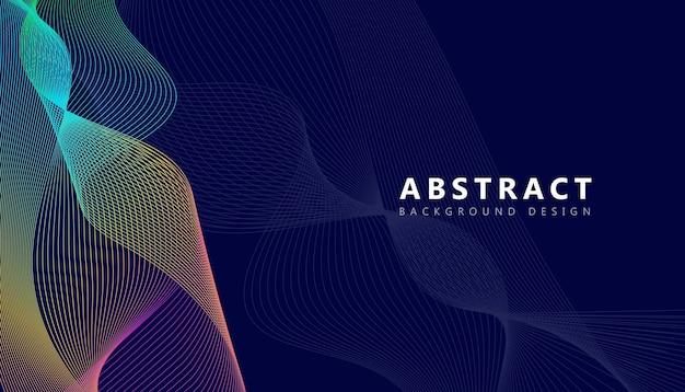 Illustration du vecteur de fond d'onde abstraite