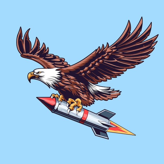 Vecteur illustration du vecteur de la fusée eagle