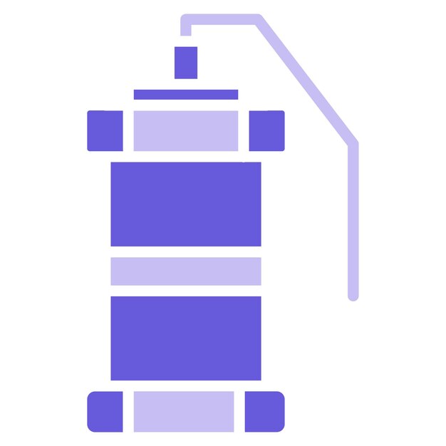 Illustration du vecteur de la grenade à fumée