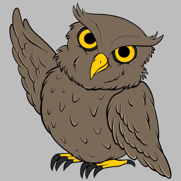 Illustration Du Vecteur De Hibou