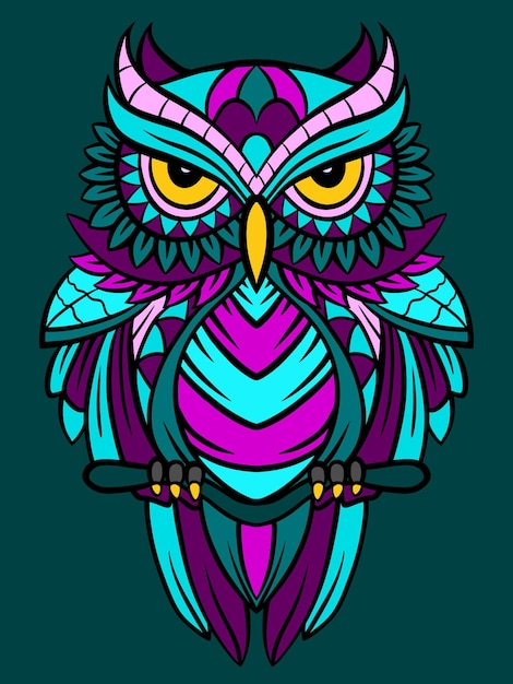 Illustration Du Vecteur De Hibou