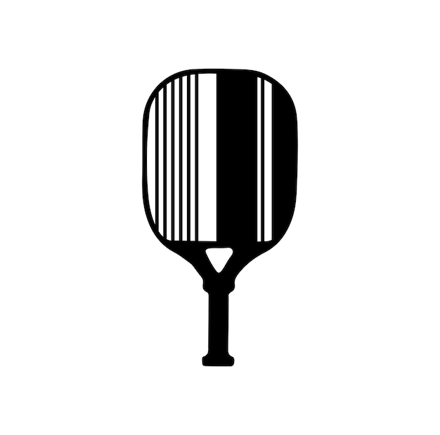 Illustration Du Vecteur De La Pagaie De Pickleball La Pagaie De Picleball Et Le Vecteur De Balle Clipart De Pickleball Pi