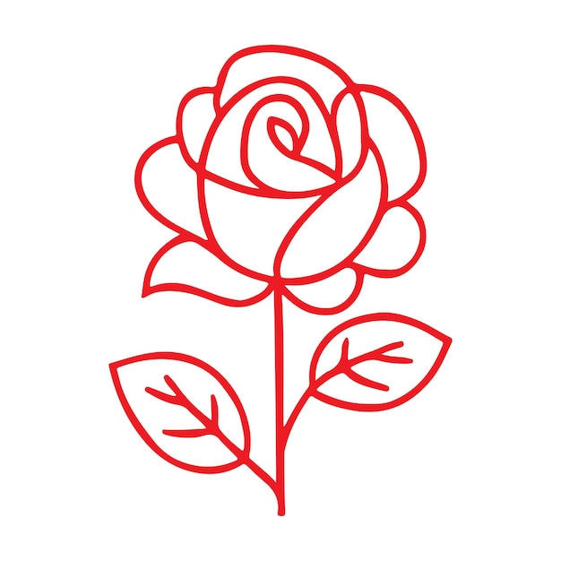 Illustration du vecteur rose