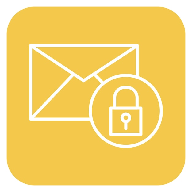 Illustration du vecteur de sécurité du courrier électronique