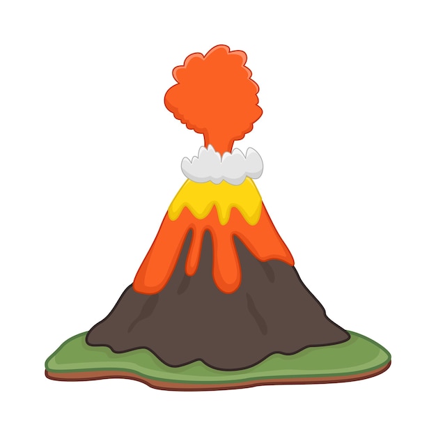 Vecteur illustration du volcan