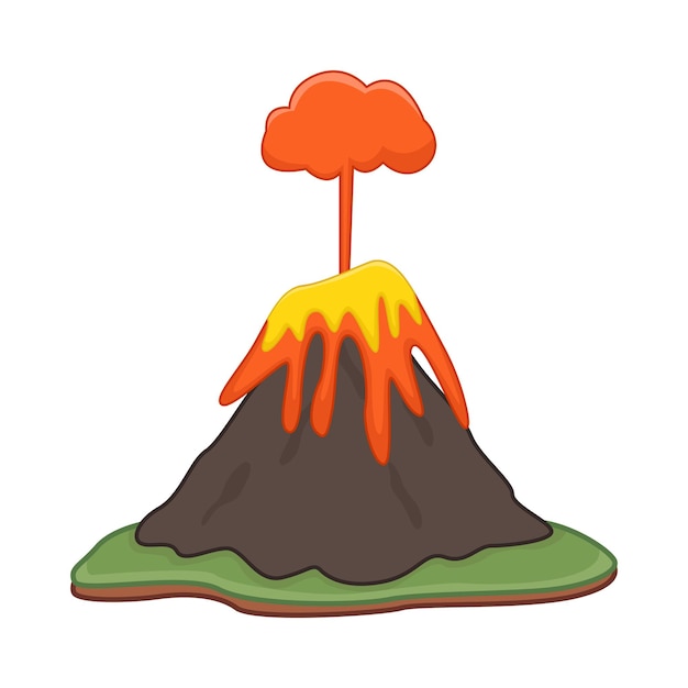 Illustration Du Volcan