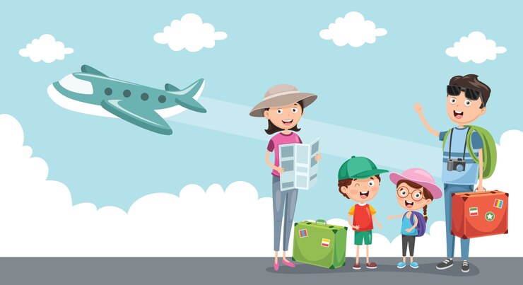 Vecteur illustration du voyage