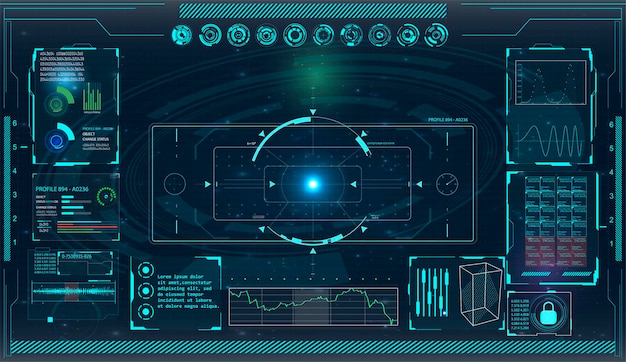 Illustration De L'écran Radar Pour Votre Conception