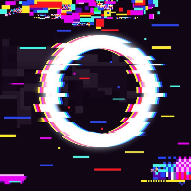Illustration de l'effet de glitch dans un style réaliste