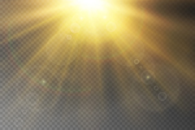 illustration d'effet de rayon de soleil