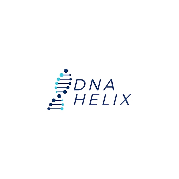 Illustration d&#39;élément d&#39;ADN hélice strand vector logo