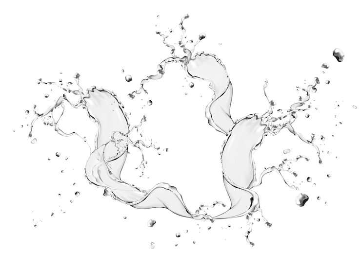 Vecteur illustration d'élément de conception d'eau éclaboussant