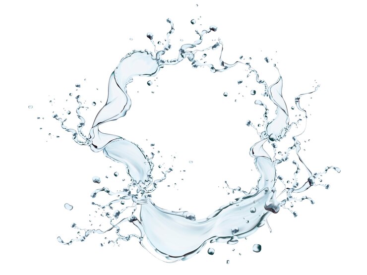 Vecteur illustration d'élément de conception d'eau éclaboussant