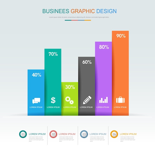 Illustration D'élément De Conception De Vecteur Plat Infographique Pour La Bannière Web Ou La Présentation Utilisée