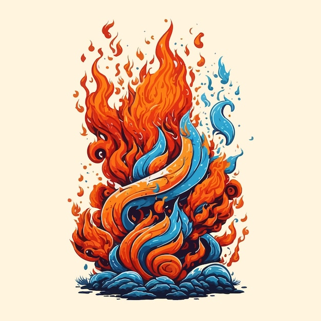 Illustration de l'élément feu