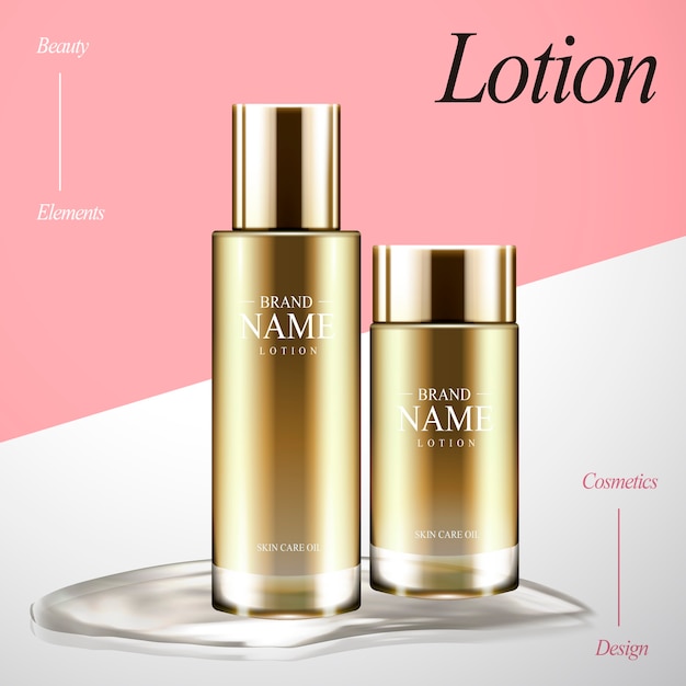 Illustration Des éléments De Conception De Lotion