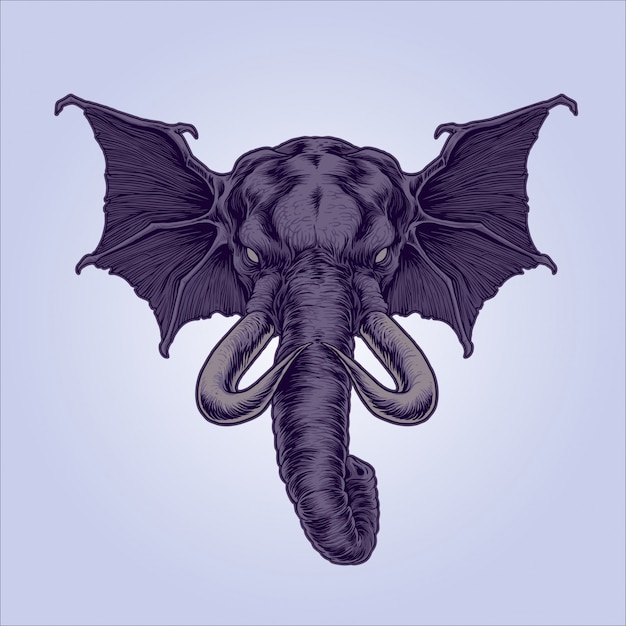 Illustration D'éléphant Mythique