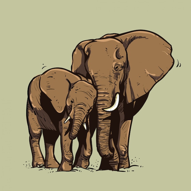 Illustration D'éléphant