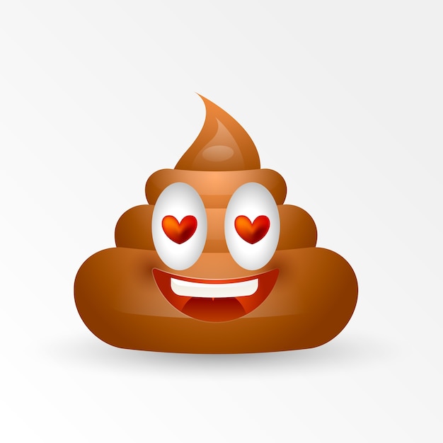 L'illustration de l'émoji du caca