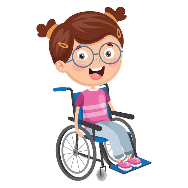 Illustration De L'enfant Handicapé