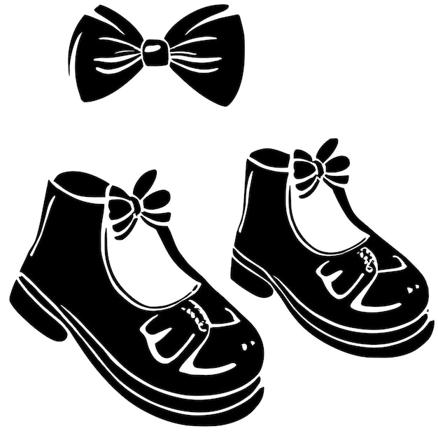 Vecteur illustration d'un ensemble de chaussures pour bébés