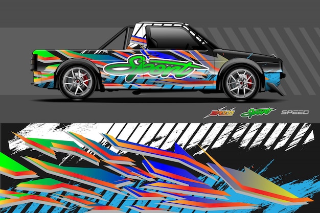 Illustration D'enveloppe De Décalque De Voiture