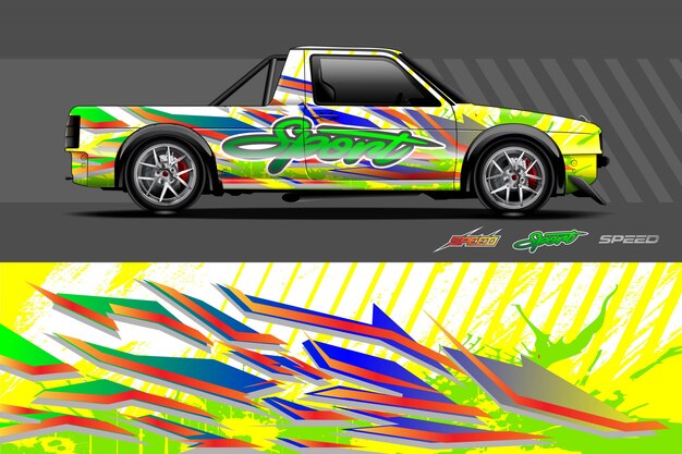 Illustration D'enveloppe De Décalque De Voiture