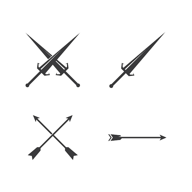 Illustration d'épée et d'arc