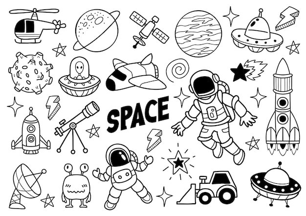 Illustration de l'espace et du cosmos Vecteur pour bannière, affiche, flyer