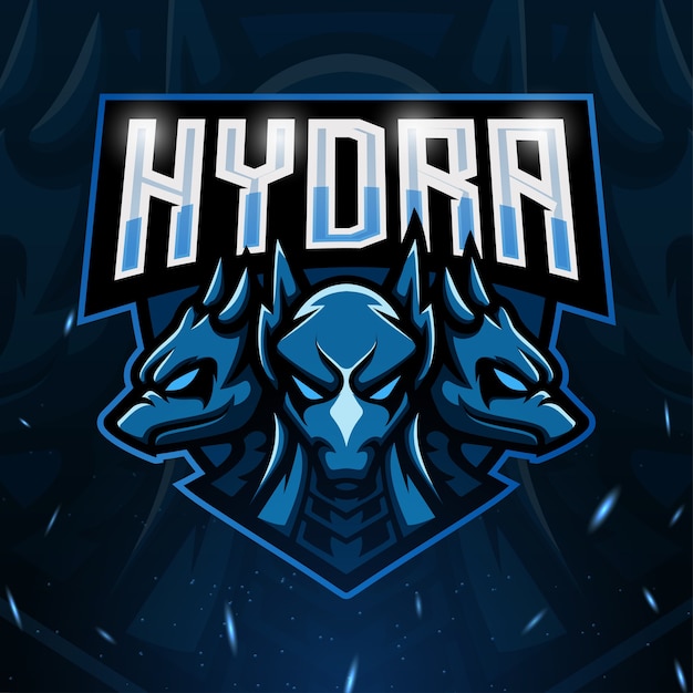 Vecteur illustration de l'esport mascotte hydra