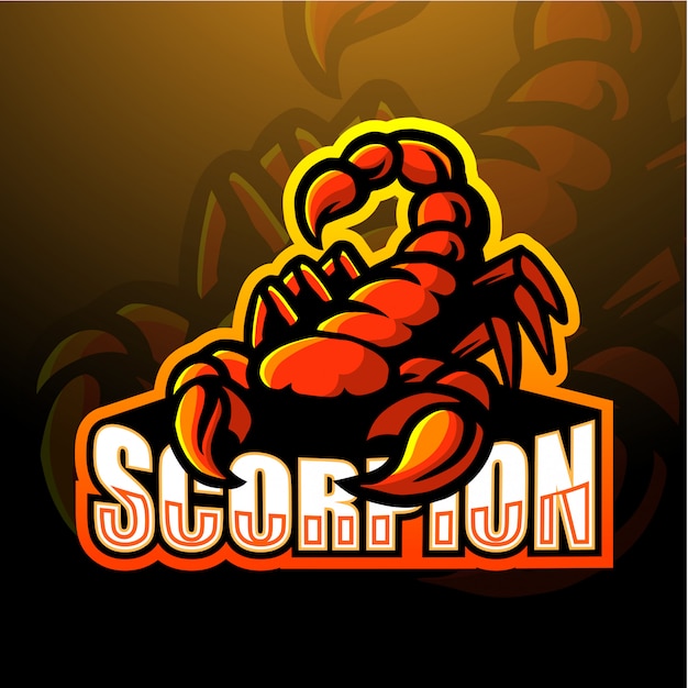 Illustration Esport Mascotte Scorpion