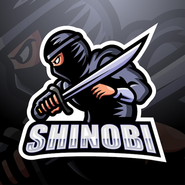 Illustration Esport Mascotte Shinobi