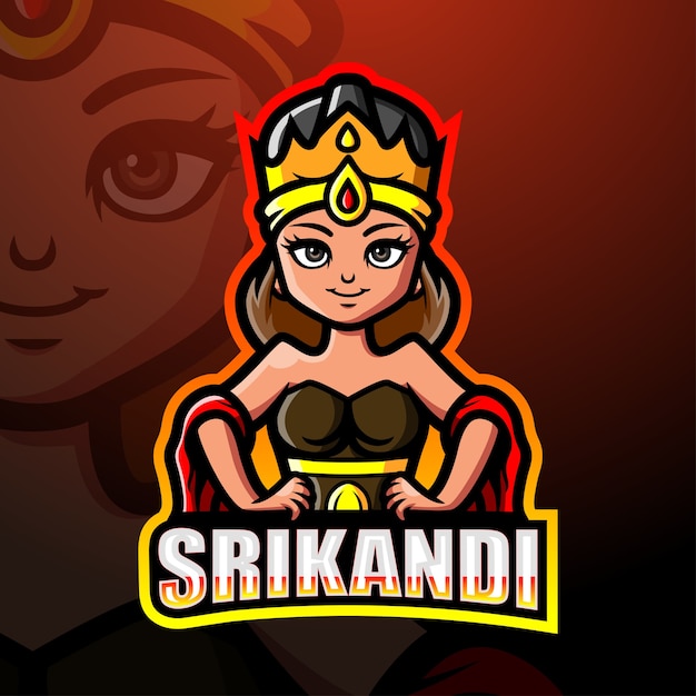 Illustration De L'esport Mascotte Srikandi