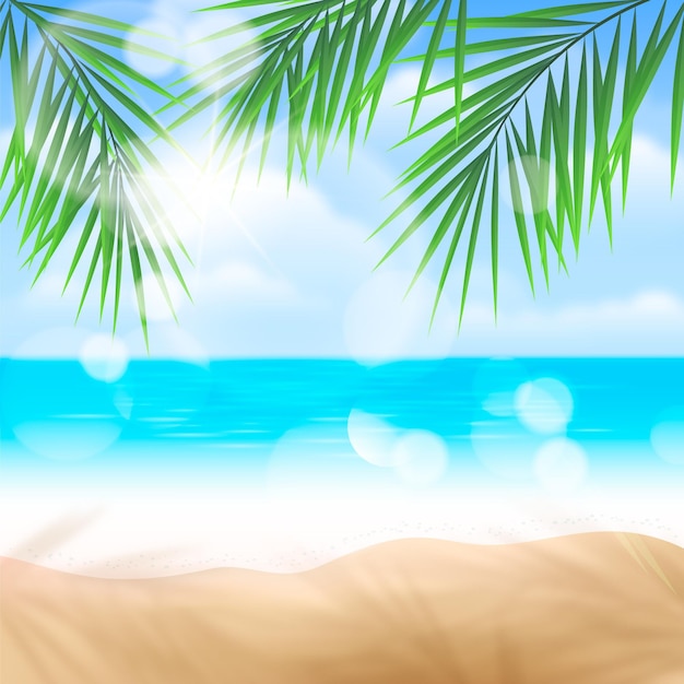 Illustration d'été réaliste