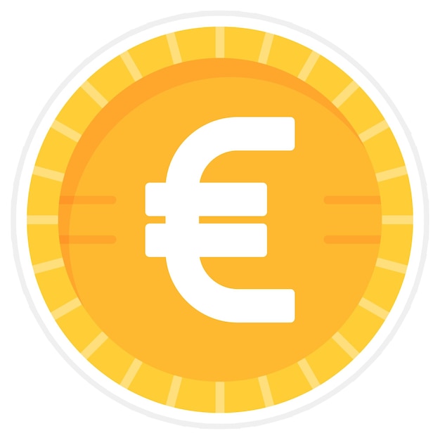 Illustration de l'euro à plat