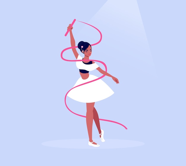 Illustration De Femme Danseuse Sourde