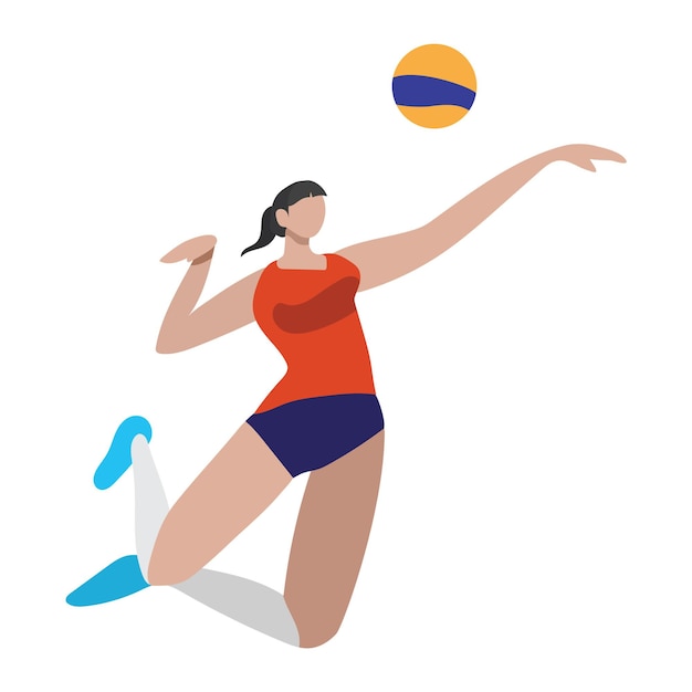 Illustration De Femmes De Volley-ball