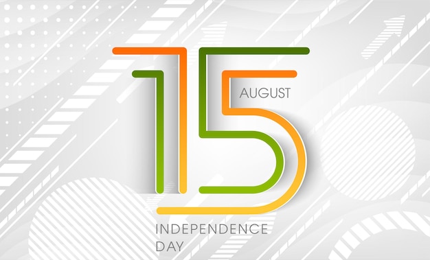 Illustration de la fête de l'indépendance indienne 15 août